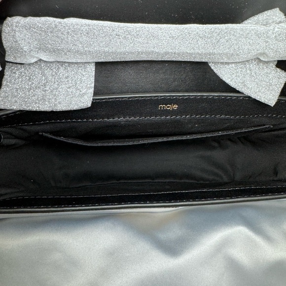 NWT MAJE Clover Canvas Bag with Leather Trim - Picture 14 of 17